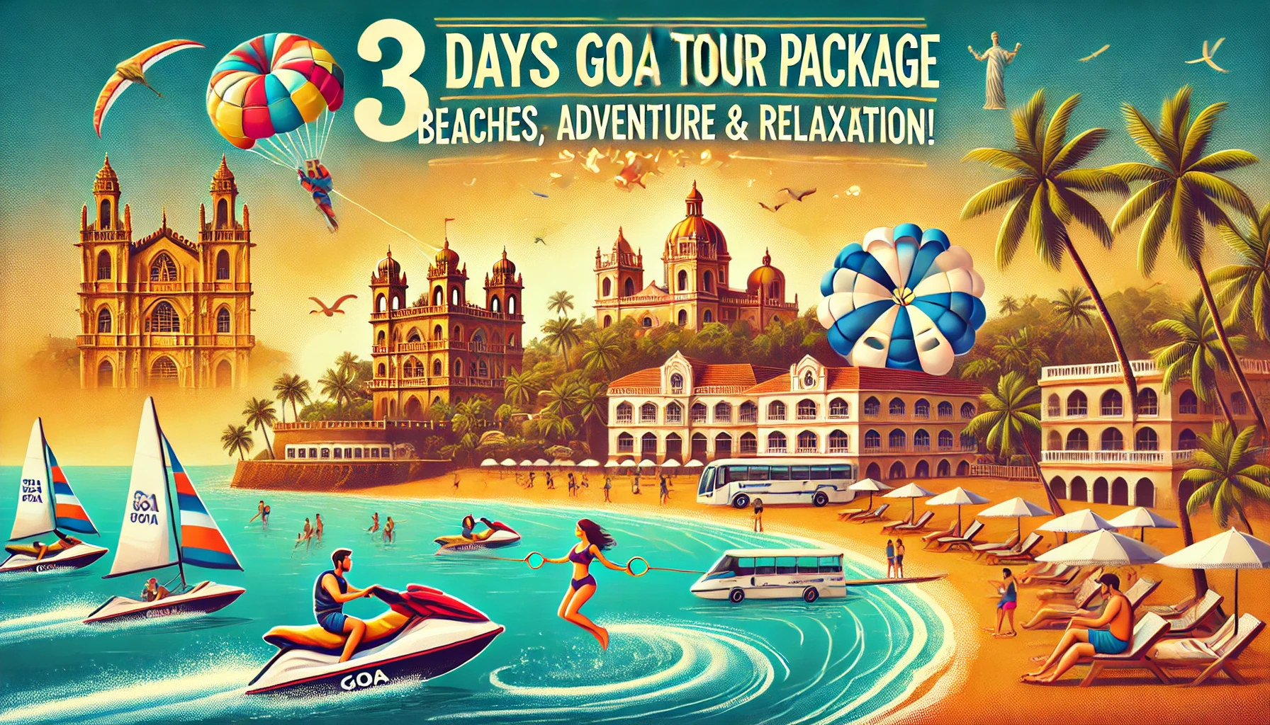 3 days Goa tour package with sightseeing